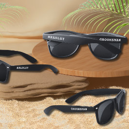 の結婚グローマモダンンパーソナライズされた名カスタム名 サングラス