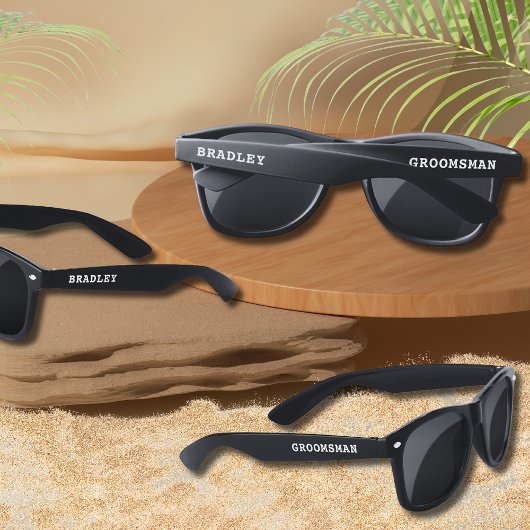の結婚グローマモダンンパーソナライズされた名カスタム名 サングラス