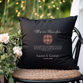 の結婚ケルト結び目模様アイリッシュハンドスティングの誓い クッション