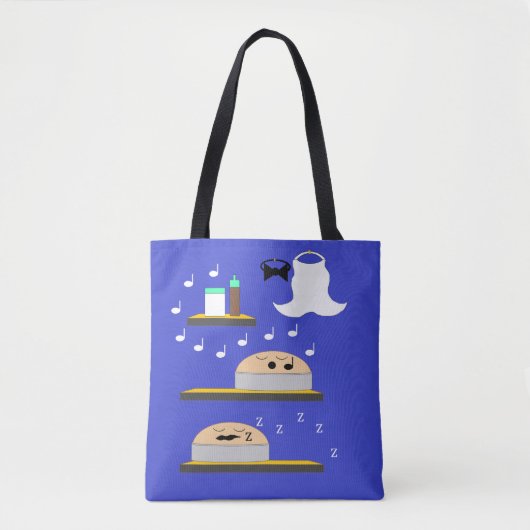 の結婚ケーキがつや消しを待つ トートバッグ (正面)