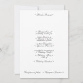 の結婚ケーキとランタン セーブザデート (裏面)