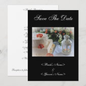 の結婚ケーキとランタン セーブザデート (正面/裏面)