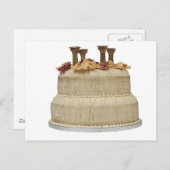 の結婚ケーキの柱 ポストカード (正面/裏面)