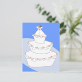 の結婚ケーキの花嫁 ポストカード (スタンド正面)