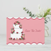 の結婚ケーキは日付を保存 セーブザデート (スタンド正面)