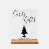 の結婚ケーキカードとギフト アクリルサイン (正面)