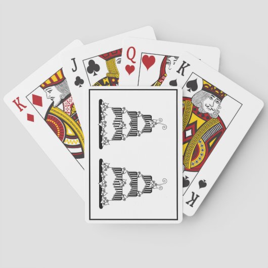 の結婚ケーキグラフィックトランプ トランプ (裏面)