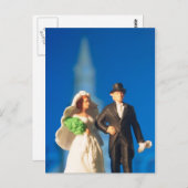 の結婚ケーキトッパー ポストカード (正面/裏面)