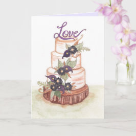 の結婚ケーキハッ結婚ズのカード カード