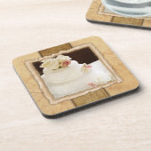 の結婚ケーキヴィンテージ コースター (左側)