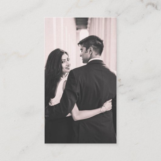 の結婚ケーキ写真の共有 エンクロージャーカード (裏面)