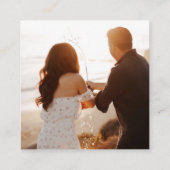 の結婚ケーキ写真QRコード エンクロージャーカード (裏面)