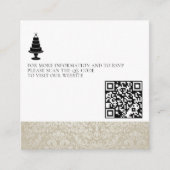 の結婚ケーキ写真QRコード エンクロージャーカード (正面)