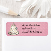 の結婚ケーキ差出人住所ラベル ラベル (インサイチュ)