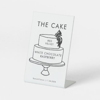 の結婚ケーキ看板 台座サイン