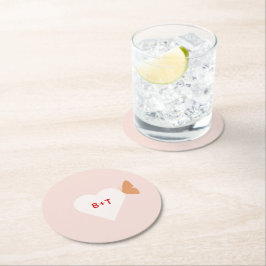 の結婚ケーキ蝶 ラウンドペーパーコースター