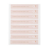 の結婚ケーキ蝶 ラップアラウンドラベル (シート)