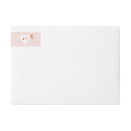 の結婚ケーキ蝶 ラップアラウンドラベル