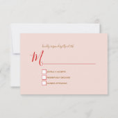 の結婚ケーキ蝶 出欠カード (裏面)