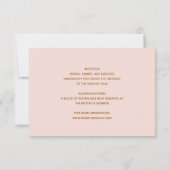 の結婚ケーキ蝶 出欠カード (裏面)