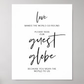 の結婚ゲストグローブ、愛は世界を動かす ポスター (正面)