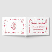 の結婚ゲストブックお洒落手描き ゲストブック (全面)