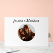 の結婚ゲストブックの代替サークルフォト アクリルサイン (ウェディング)