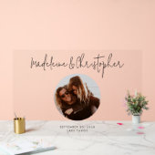 の結婚ゲストブックの代替スクリプト写真 アクリルサイン (ウェディング)