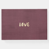 の結婚ゲストブックアジサイ弦ライトブルゴーニュ ゲストブック (裏面)