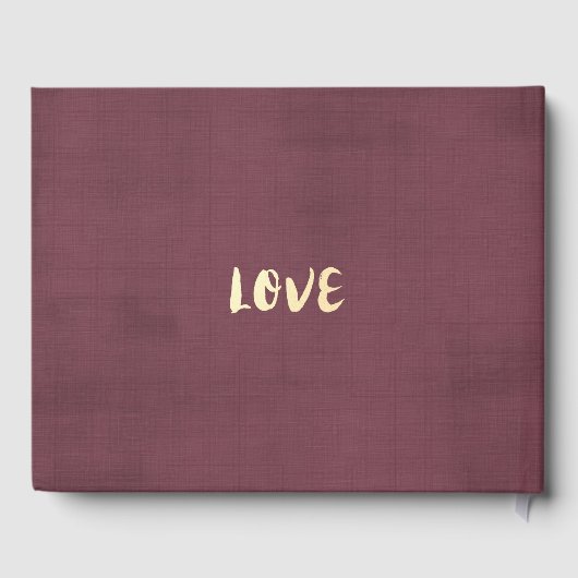 の結婚ゲストブックアジサイ弦ライトブルゴーニュ ゲストブック (裏面)