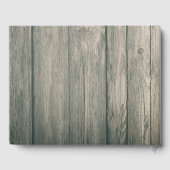 の結婚ゲストブックウッドシックなメイソンジャールストリングライト ゲストブック (裏面)