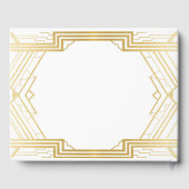 の結婚ゲストブックギャツビーアールデコ1920の金ゴールド ゲストブック (裏面)