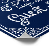 の結婚ゲストブックサインプリント ポスター (角)