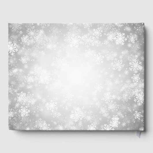 の結婚ゲストブックシルバーウィンターワンダーランド ゲストブック (裏面)