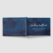 の結婚ゲストブックスターサイン海軍の星座 ゲストブック (全面)