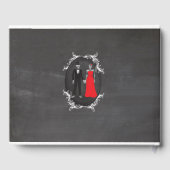 の結婚ゲストブックチョークスケルトンスカル ゲストブック (裏面)