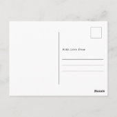 の結婚ゲストブックハガキ写真テンプレート ポストカード (裏面)