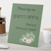 の結婚ゲストブックペデスタルサイン 台座サイン (インサイチュ)