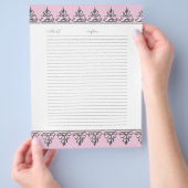 の結婚ゲストブックページクラシックズバロック チラシ (手)