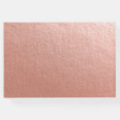 の結婚ゲストブックメイソンjar文字列ライトバラ金ゴールド ゲストブック (裏面)