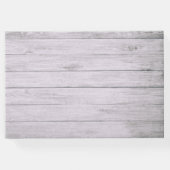 の結婚ゲストブックレースひまわり木のストリングライト ゲストブック (裏面)