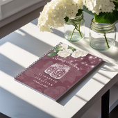 の結婚ゲストブック朝臣jarあじさい座の文字列ライト ノートブック