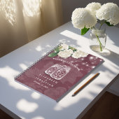 の結婚ゲストブック朝臣jarあじさい座の文字列ライト ノートブック