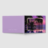 の結婚ゲストブック | エキゾチック熱帯ナイトビーチ ゲストブック (全面)