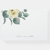 の結婚ゲストブック | サニーエレガントイエローフラワー ゲストブック (裏面)