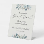 の結婚ゲストブック 台座サイン (正面)