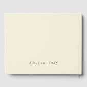 の結婚ゲストブック | 黄色エレガント淡い色のバラ ゲストブック (裏面)