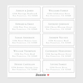 の結婚ゲスト住所 シール注文6"または8"! シール