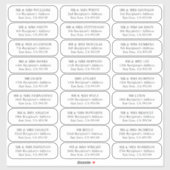 の結婚ゲスト住所 シール27受信者の名前 シール (シート)