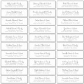 の結婚ゲスト名&アドレモダンスシックおもしろい シール (正面)